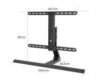 Hama Stojak do TV 65" MAX 40KG obrotowy regulowana wysokość - 1516983 - zdjęcie 3